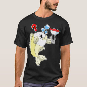 Koala als visser met hengel & vis t-shirt