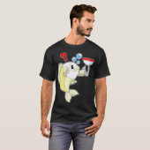 Koala als visser met hengel & vis t-shirt (Voorkant volledig)