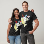 Koala als visser met hengel & vis t-shirt (Unisex)