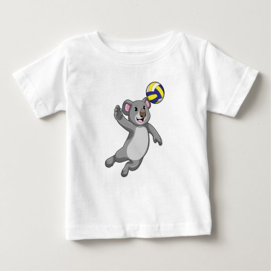 Koala als volleybalspeler met volleybal (Voorkant)