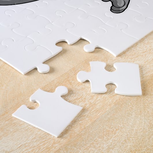 Koala als volleybalspeler met volleybal legpuzzel (Zijkant)