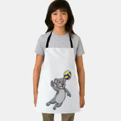 Koala als volleybalspeler met volleybal schort (Insitu)