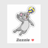 Koala als volleybalspeler met volleybal sticker (Vel)