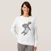Koala als volleybalspeler met volleybal t-shirt (Voorkant volledig)