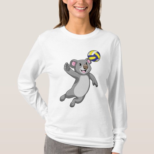Koala als volleybalspeler met volleybal t-shirt (Voorkant)