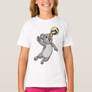 Koala als volleybalspeler met volleybal t-shirt