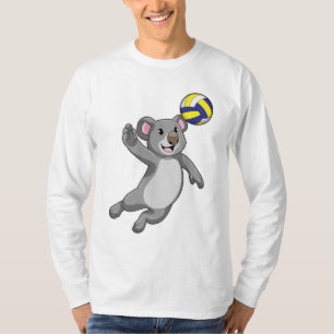 Koala als volleybalspeler met volleybal t-shirt