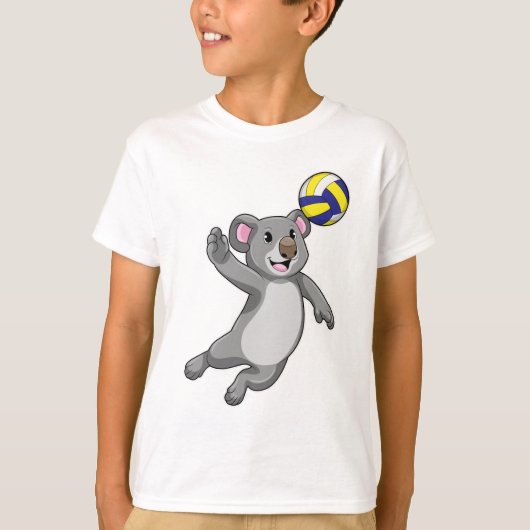 Koala als volleybalspeler met volleybal t-shirt (Voorkant)