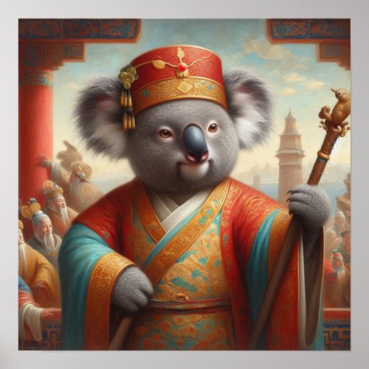 Koala Ancient China Poster (Voorkant)