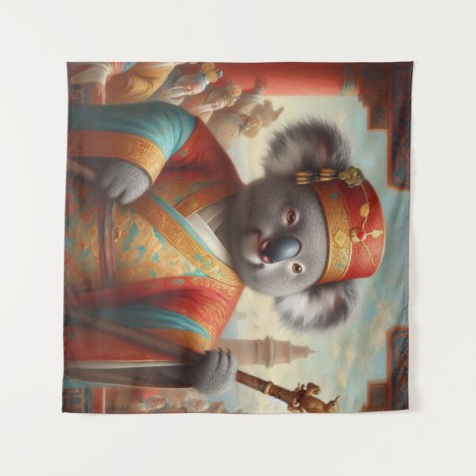 Koala Ancient China Wandkleed (Voorkant (horizontaal))