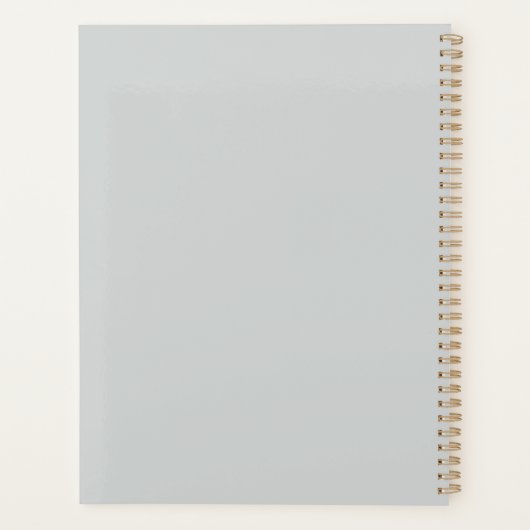 Koala and Gray Stripes Planner (Achterkant)