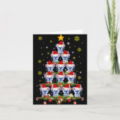 Koala Animal Xmas Koala Christmas Tree T Shirt Kaart (Voorkant)