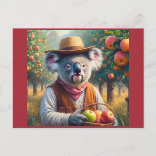 Koala appelboomgaard briefkaart (Voorkant)