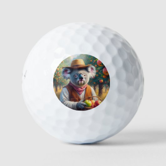 Koala appelboomgaard golfballen (Voorkant)