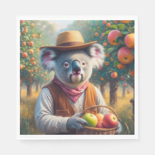 Koala appelboomgaard servet (Voorkant)