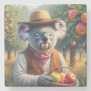 Koala appelboomgaard stenen onderzetter