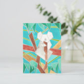Koala-aquarel kunst briefkaart (Staand voorkant)