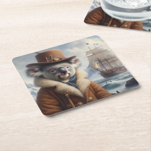 Koala Arctic Explorer Kartonnen Onderzetters (Schuin)