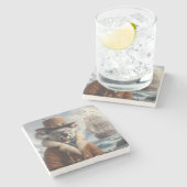 Koala Arctic Explorer Stenen Onderzetter (Zijkant)