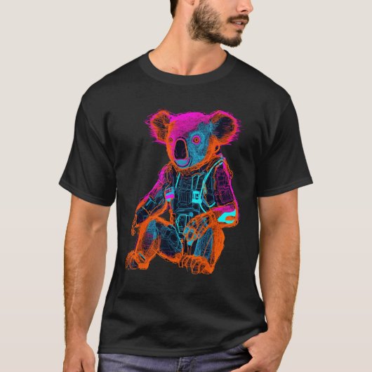 Koala Artwork - Animal Motif Art Koala T-shirt (Voorkant)