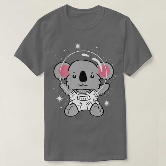Koala Astronaut Rocket Scientist T-shirt (Design voorkant)