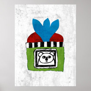 Koala at Home Poster Muurkunst