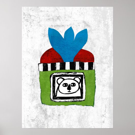Koala at Home Poster Muurkunst (Voorkant)