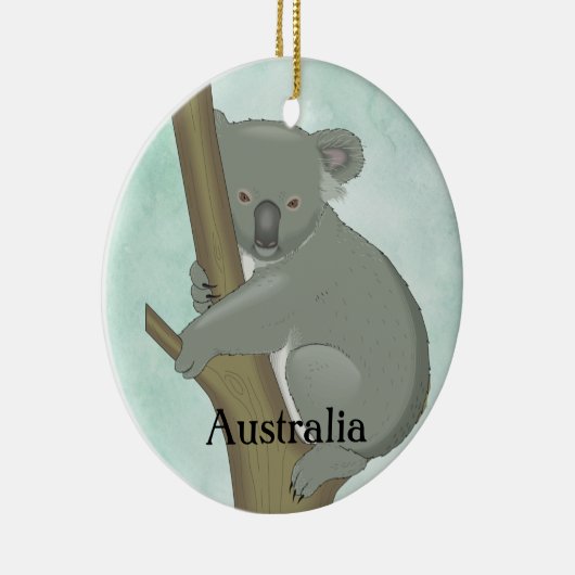 Koala Australia Design Ceramic Ornament (Rechts)