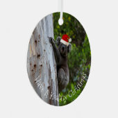 Koala Australia Koalaty KerstPet Funny Metalen Ornament (Voorkant Rechts)