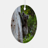 Koala Australia Merry Christmas Metalen Ornament (Voorkant Rechts)