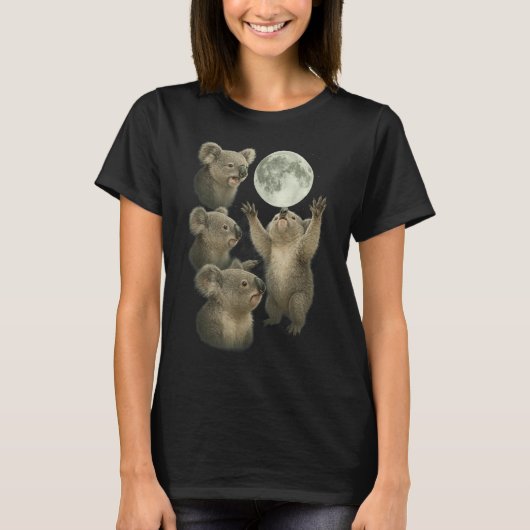 Koala Australië Dieren Dag T-shirt Grappig Voor Vr (Voorkant)