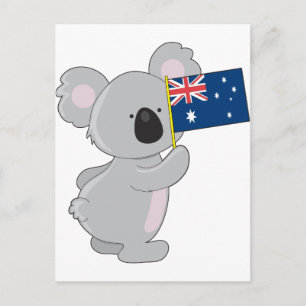 Koala Australische vlag Briefkaart