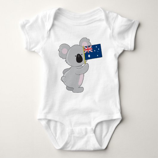 Koala Australische vlag Romper (Voorkant)
