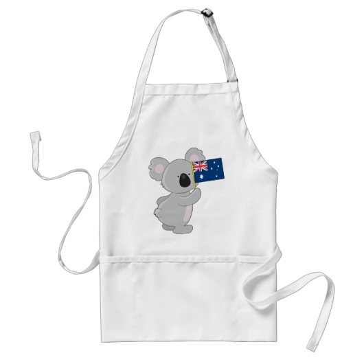 Koala Australische vlag Standaard Schort (Voorkant)