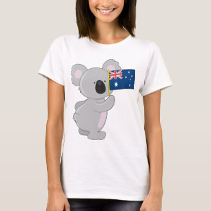 Koala Australische vlag T-shirt