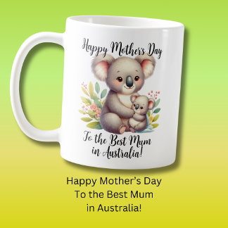 Koala & Baby Happy Moederdag Beste Mum Australië Koffiemok