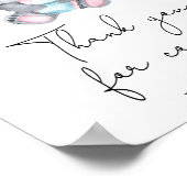 Koala baby shower - Bedankt voor je komst Poster (Hoek)