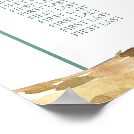 Koala Baby shower Birthday Party Seating Chart Poster (Hoek)