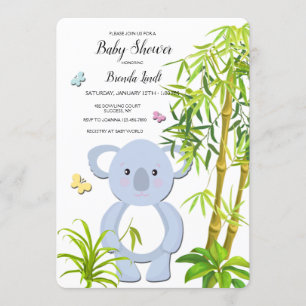 Koala Baby shower Kaart