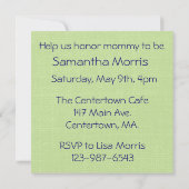 Koala Baby shower Uitnodiging (Achterkant)