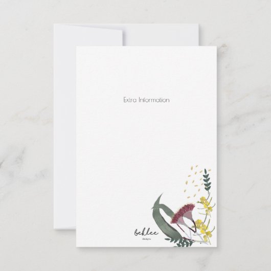 Koala Baby shower Uitnodiging (Achterkant)