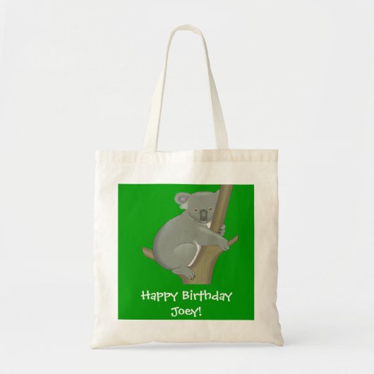 Koala Bag van gepersonaliseerde kinderen Tote Bag (Voorkant)