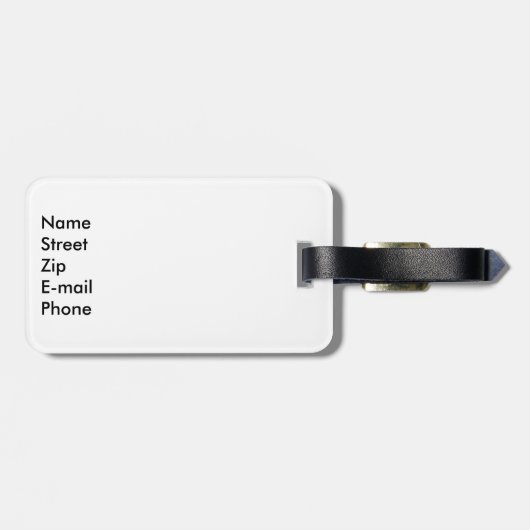 Koala-bagagenaam Bagagelabel (Achterkant horizontaal)