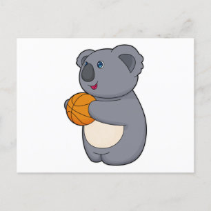 Koala Basketball-speler Basketball Briefkaart