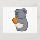Koala Basketball-speler Basketball Briefkaart (Voorkant)