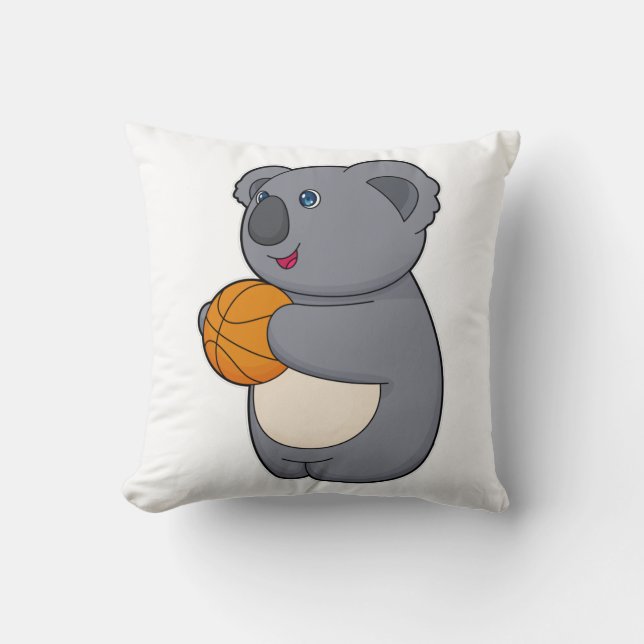 Koala Basketball-speler Basketball Kussen (Voorkant)
