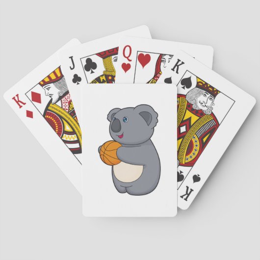 Koala Basketball-speler Basketball Pokerkaarten (Achterkant)