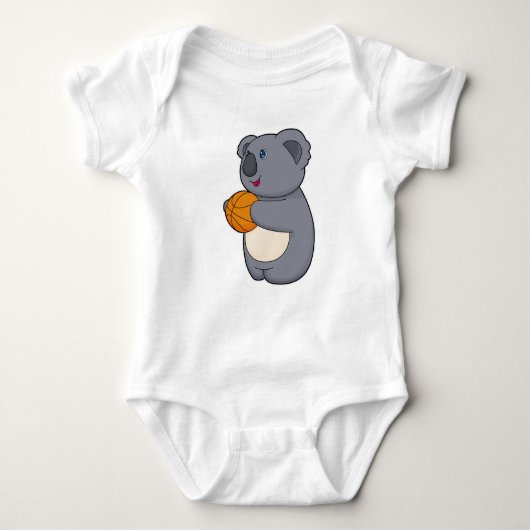 Koala Basketball-speler Basketball Romper (Voorkant)