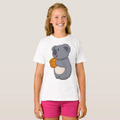 Koala Basketball-speler Basketball T-shirt (Voorkant volledig)