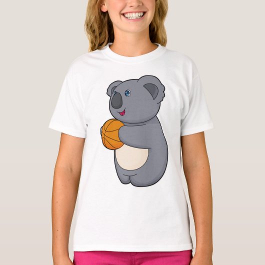 Koala Basketball-speler Basketball T-shirt (Voorkant)